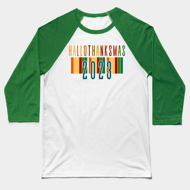 HALLOTHANKSMAS 2023 Baseball T-Shirt by SwagOMart